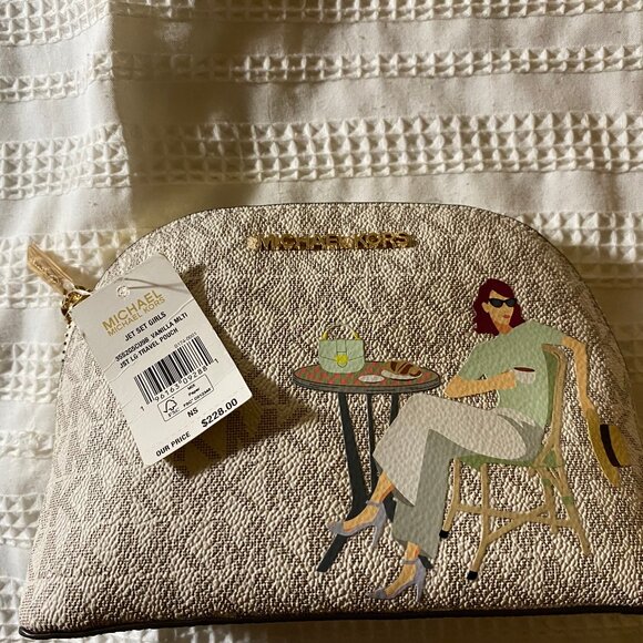 Michael Kors Jet Set Paris Travel Pouch Combo - Picture 6 of 10